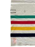 Hudson's Bay Company Point Blanket Wool Multicolor Stripe Cream Throw HBC Woven