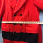 Vintage Hudson's Bay point Blanket coat Red/Black Blanket Coat XL