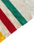 Hudson's Bay Company Point Blanket Wool Multicolor Stripe Cream Throw HBC Woven