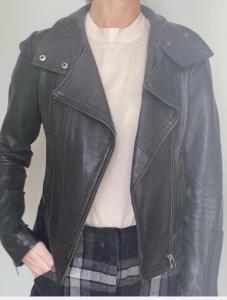 🖤 Mackage x Aritzia Genuine Lambskin Leather Moto Jacket – Size XXS – Limited