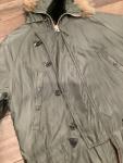 Vintage Woolrich Parka Jacket Men M Green Kodiak Army Military Faux Fur Hood