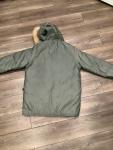 Vintage Woolrich Parka Jacket Men M Green Kodiak Army Military Faux Fur Hood