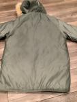 Vintage Woolrich Parka Jacket Men M Green Kodiak Army Military Faux Fur Hood