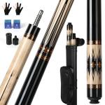IIQ Pool Stick Cue Pool Cues Canadian Maple Wood Single Billiard Stick with Cool Bag 19 oz 1 Piece