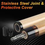 IIQ Pool Stick Cue Pool Cues Canadian Maple Wood Single Billiard Stick with Cool Bag 19 oz 1 Piece