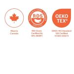 Canadian Down & Feather Co. – Soft 625 Fill Power White Down Sleeping Pillow Standard Size - 500 Thread Count Shell 100% Cotton - Made in Canada