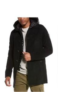 RUDSAK New Wool-Blend Coat , black size XL