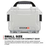Nanuk 903 Small Waterproof Hard Case with Foam Insert 9.1" x 6.8" x 3.8"- Silver