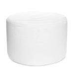Gouchee Home Eclipse Velvet Large Bean Bag Pouf with Removable Cover Silver