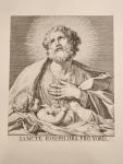Saint Joseph Ora Pro Nobis, vintage framed Catholic art print