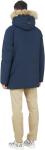 MACKAGE EDWARD-C 2-IN-1 DOWN PARKA, HOODED BIB, NATURAL FUR - SIZE 44 - NAVY