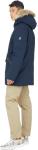 MACKAGE EDWARD-C 2-IN-1 DOWN PARKA, HOODED BIB, NATURAL FUR - SIZE 44 - NAVY