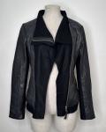 MACKAGE Women's Leather Wool Cashmere Jacket Black SZ S