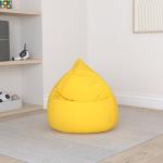 Gouchee Home Easy Collection Bean Bag Chair for Kids and Adults -Yellow, Bean Bag Couch for Indoor Living Spaces - Cozy Chair, Stylish, and Comfy Lazy Sofa Chair for Reading, Gaming, and More - XL