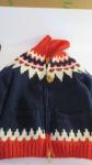 Canadian Sweater Company Wool  Knit Hand Knotted Cowichan Sweater Jacket S