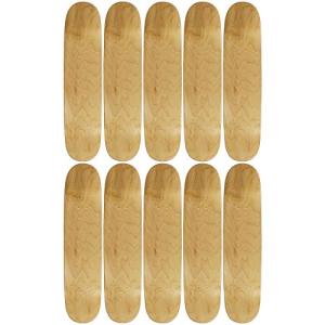 Moose 10 Count 8.0" Blank Skateboard Deck Natural 7-Ply Canadian Maple