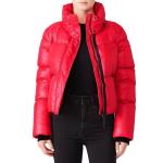 Mackage Mimi Down Puffer Jacket (Sz S) Cropped Packable Hood Red
