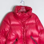 Mackage Mimi Down Puffer Jacket (Sz S) Cropped Packable Hood Red