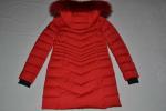 AUTHENTIC RUDSAK WOMENS MALEFICA QUILTED DOWN PUFFER REMOVABLE FUR RED ALL SIZES