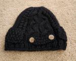 Nobis Unisex Wool Cable Knit Beanie Hat Cap Black O/S #Q346