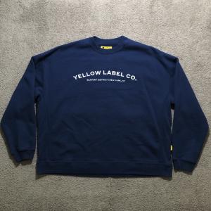 Yellow Label Co Sweatshirt Mens XL Relaxed Blue Heavyweight Work Gusset Canada