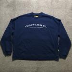 Yellow Label Co Sweatshirt Mens XL Relaxed Blue Heavyweight Work Gusset Canada