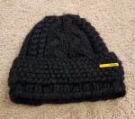 Nobis Unisex Wool Cable Knit Beanie Hat Cap Black O/S #Q346
