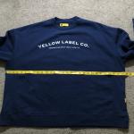 Yellow Label Co Sweatshirt Mens XL Relaxed Blue Heavyweight Work Gusset Canada