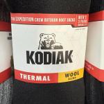 Kodiak Socks Mens 7-12 Multicolor Thermal Boot Socks Wool Blend 9 Pairs NEW