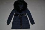 AUTHENTIC RUDSAK WOMENS MODA DOWN PUFFER COAT FUR NIGHT BLUE  ALL SIZES  NEW