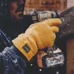 Watson Gloves Leather Winter Lined Ranch Gloves - Crazy Horse Heritage, Comfortable, Deerskin, Warm Sherpa Lining