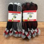 Kodiak Socks Mens 7-12 Multicolor Thermal Boot Socks Wool Blend 6 Pairs NEW