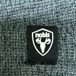 NWT Nobis Beanie Hat Simple Stripe Toque Charcoal Heather Orange Unisex One Size