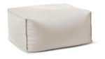 Gouchee Home Chamonix Rectangular Outdoor/Indoor Pouf, Beige - Foot Stool, Stuffed Ottoman Bean Bag Chair - Plush, Stylish, Lightweight, and Comfortable Furniture Accessory with Water-Proof Fabric