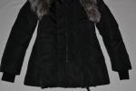 AUTHENTIC MACKAGE WOMEN ADALI BLACK SILVER FITTED DOWN COAT FUR HOOD ALL SIZES
