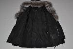 AUTHENTIC MACKAGE WOMEN ADALI BLACK SILVER FITTED DOWN COAT FUR HOOD ALL SIZES