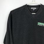 Ithaca Beer Co New York Mens Sweater XL Gray Sweatshirt Fleece Pullover Canada