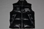 AUTHENTIC MACKAGE MEN KANE lustrous light down vest with funnel BLACK BRAND NEW