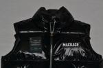 AUTHENTIC MACKAGE MEN KANE lustrous light down vest with funnel BLACK BRAND NEW