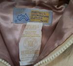 VTG Hudson Bay Company Womens Cream Eskimo Applique Wool Trench Coat Size 12