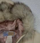 VTG Hudson Bay Company Womens Cream Eskimo Applique Wool Trench Coat Size 12