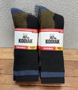 Kodiak Socks Mens 7-12 Multicolor Thermal Boot Socks Wool Blend 6 Pairs NEW