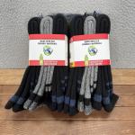 Kodiak Socks Mens 7-12 Multicolor Thermal Boot Socks Wool Blend 6 Pairs NEW