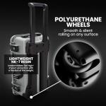 NANUK 935 Hard Case with Padded Divider – Waterproof Equipment Case with Wheels, 22” x 14” x 9” – Dustproof and Impact Resistant, Airline Carry-On Approved – Silver