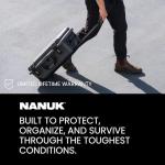 NANUK 935 Hard Case with Padded Divider – Waterproof Equipment Case with Wheels, 22” x 14” x 9” – Dustproof and Impact Resistant, Airline Carry-On Approved – Silver