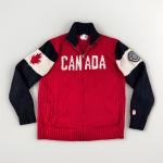 Team Canada 2014 Sochi Olympic Wool Zip Sweater M Red Beaver Maple Leaf Heritage