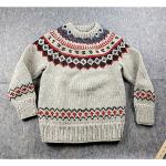 Todd Snyder x Canadian Sweater Company Wool Fair Isle Sweater size S Beige NWT