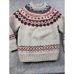 Todd Snyder x Canadian Sweater Company Wool Fair Isle Sweater size S Beige NWT