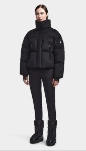 Rudsak Laurence Cropped Black Faux Suede Down Coat Women's Small NWT