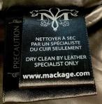 Mackage Size M Puffer Coat Rabbit Fur Collar Down Lined Bell Sleeves NWOT